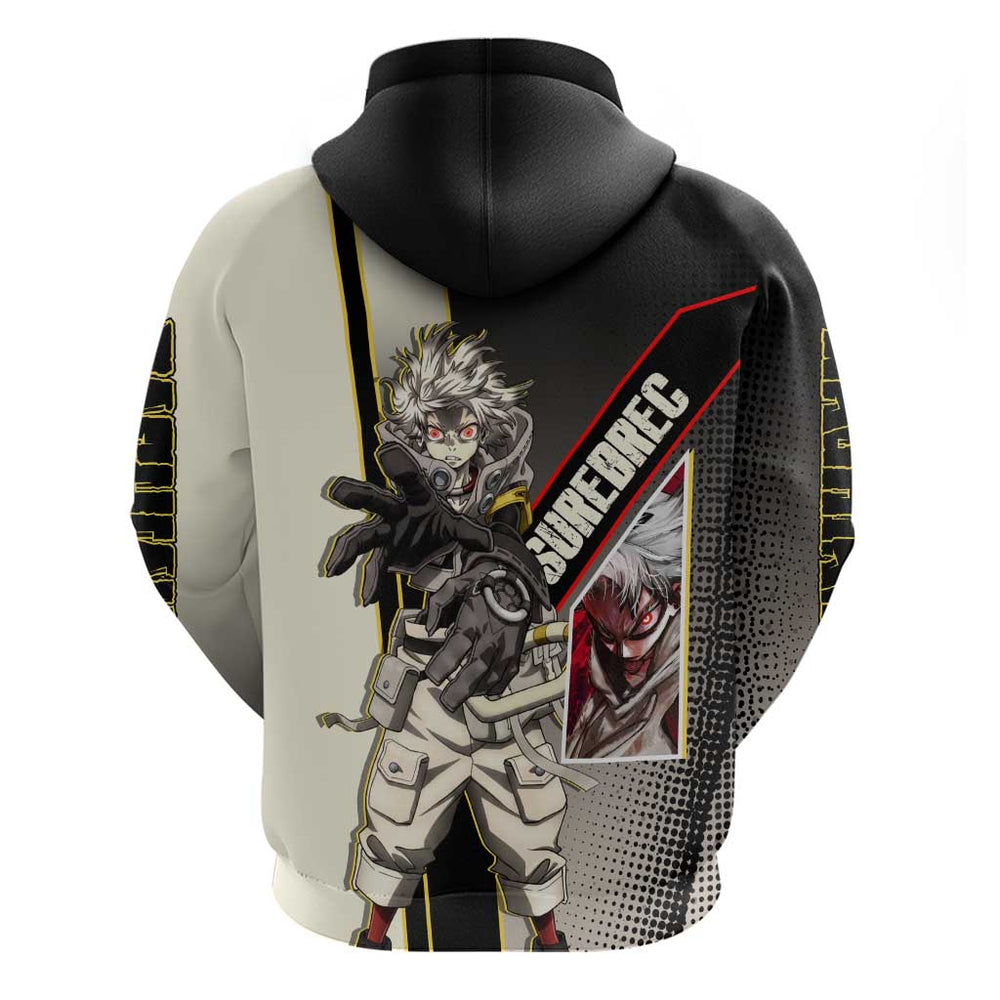 Rudo Surebrec Hoodie Grunge Manga Illustration Style Rudo Surebrec Hoodie Grunge Manga Illustration Style