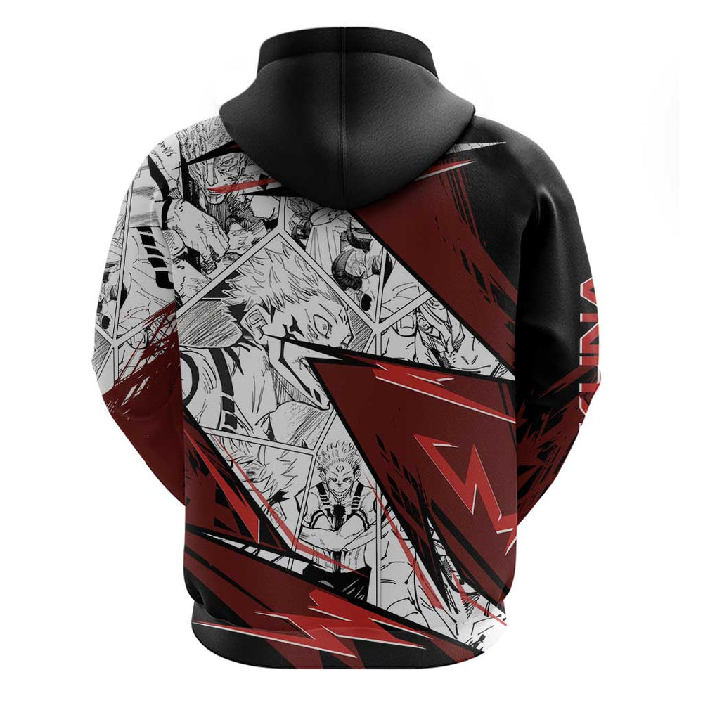 Ryomen Sukuna - Jujutsu Kaisen Hoodie Anime Mix Manga Style Ryomen Sukuna - Jujutsu Kaisen Hoodie Anime Mix Manga Style