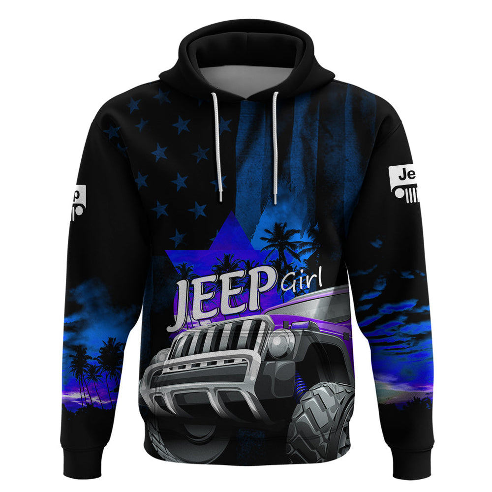Blue Jeep Hoodie You Can Go Fast But I Can Go Anywhere Blue Jeep Hoodie You Can Go Fast But I Can Go Anywhere