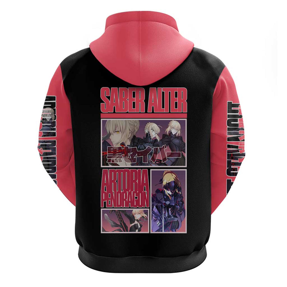 Saber Alter Fate Stay Night Heavens Feel Hoodie Anime Style Saber Alter Fate Stay Night Heavens Feel Hoodie Anime Style