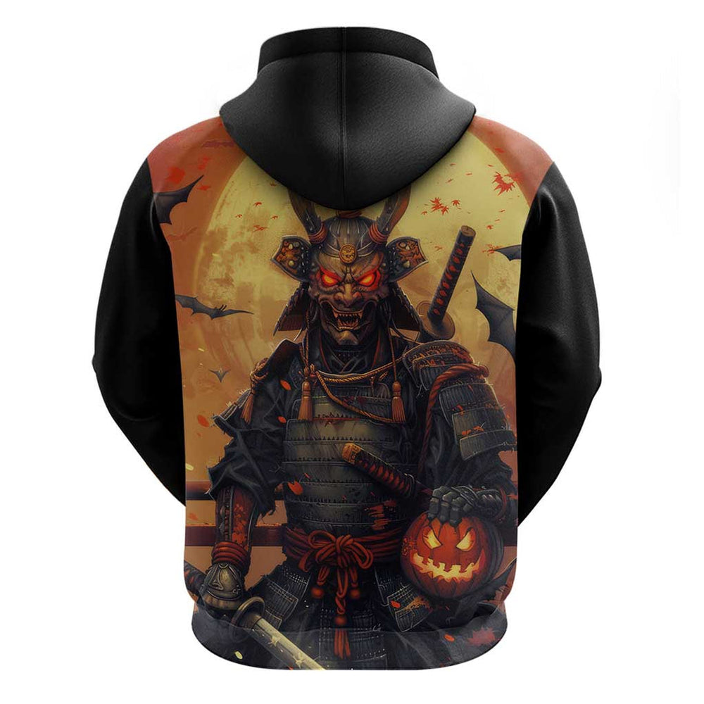 Samurai Halloween Hoodie Japan Art Style Samurai Halloween Hoodie Japan Art Style