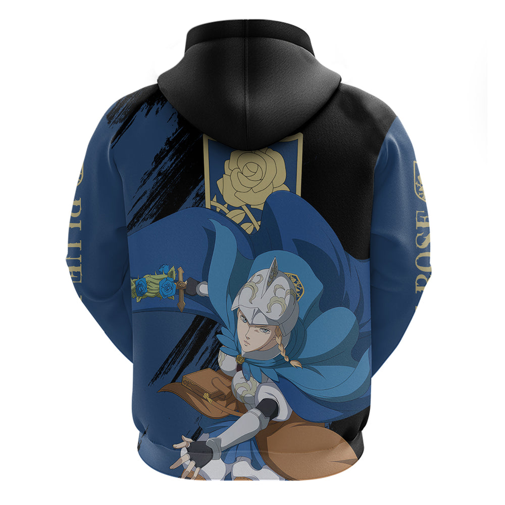 Blue Rose Charlotte Roselei Hoodie Black Clover Blue Rose Charlotte Roselei Hoodie Black Clover