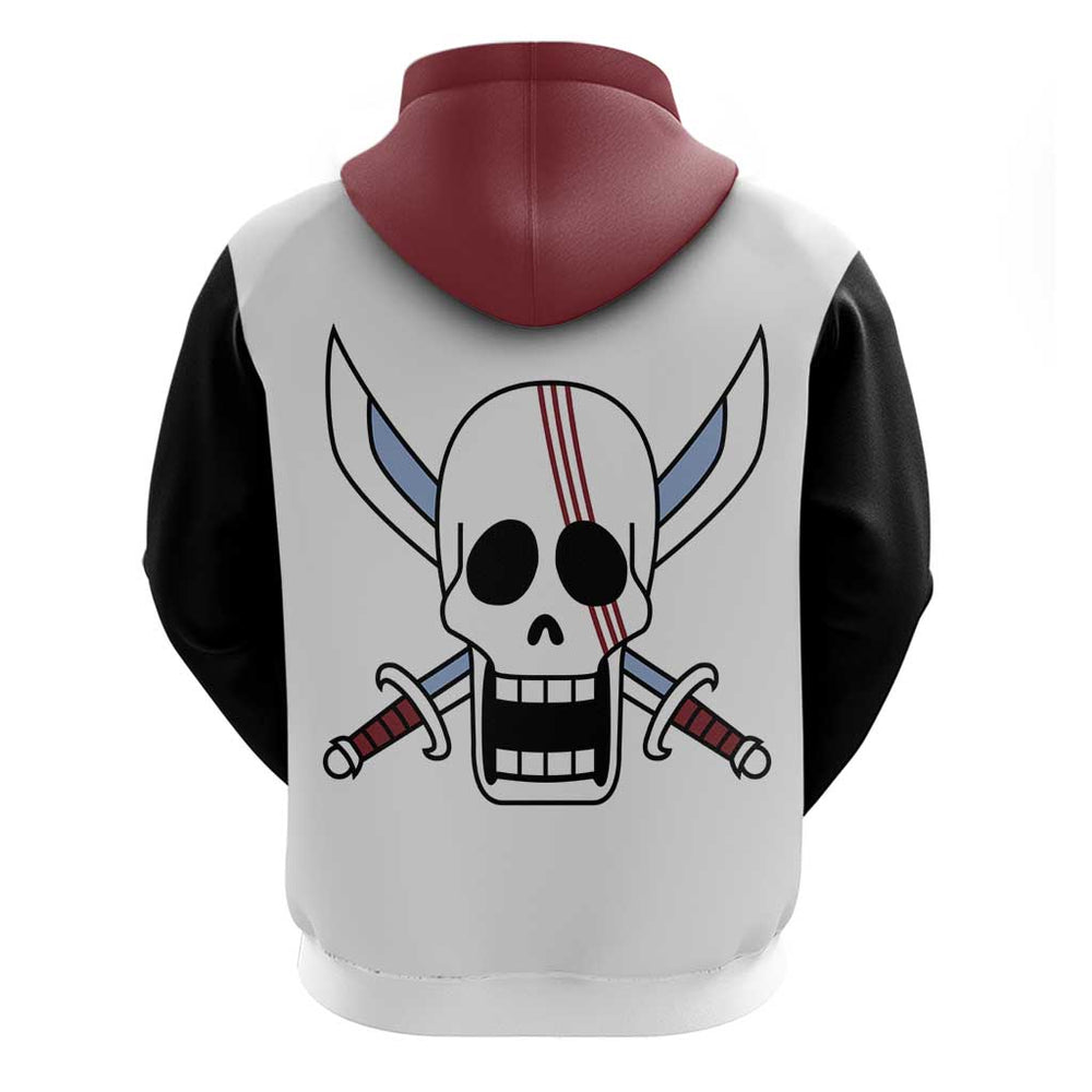 Shank Red Hair - One Piece Hoodie Anime Uniform Style Shank Red Hair - One Piece Hoodie Anime Uniform Style