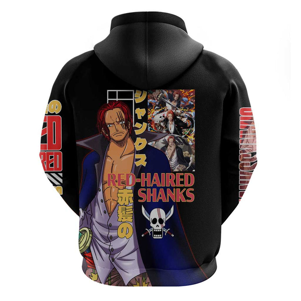 Shanks V2 One Piece Hoodie Anime Style Shanks V2 One Piece Hoodie Anime Style