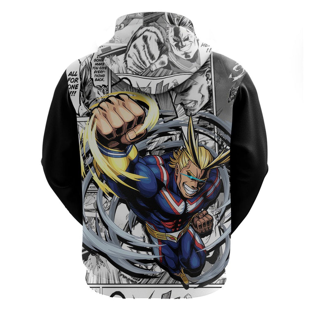 All Might Hoodie Manga Style All Might Hoodie Manga Style