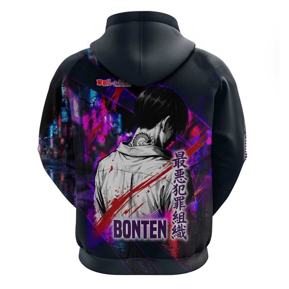 Bonten Era The Darkest Future Hoodie Cyberpunk Noir Gang Art Style Bonten Era The Darkest Future Hoodie Cyberpunk Noir Gang Art Style