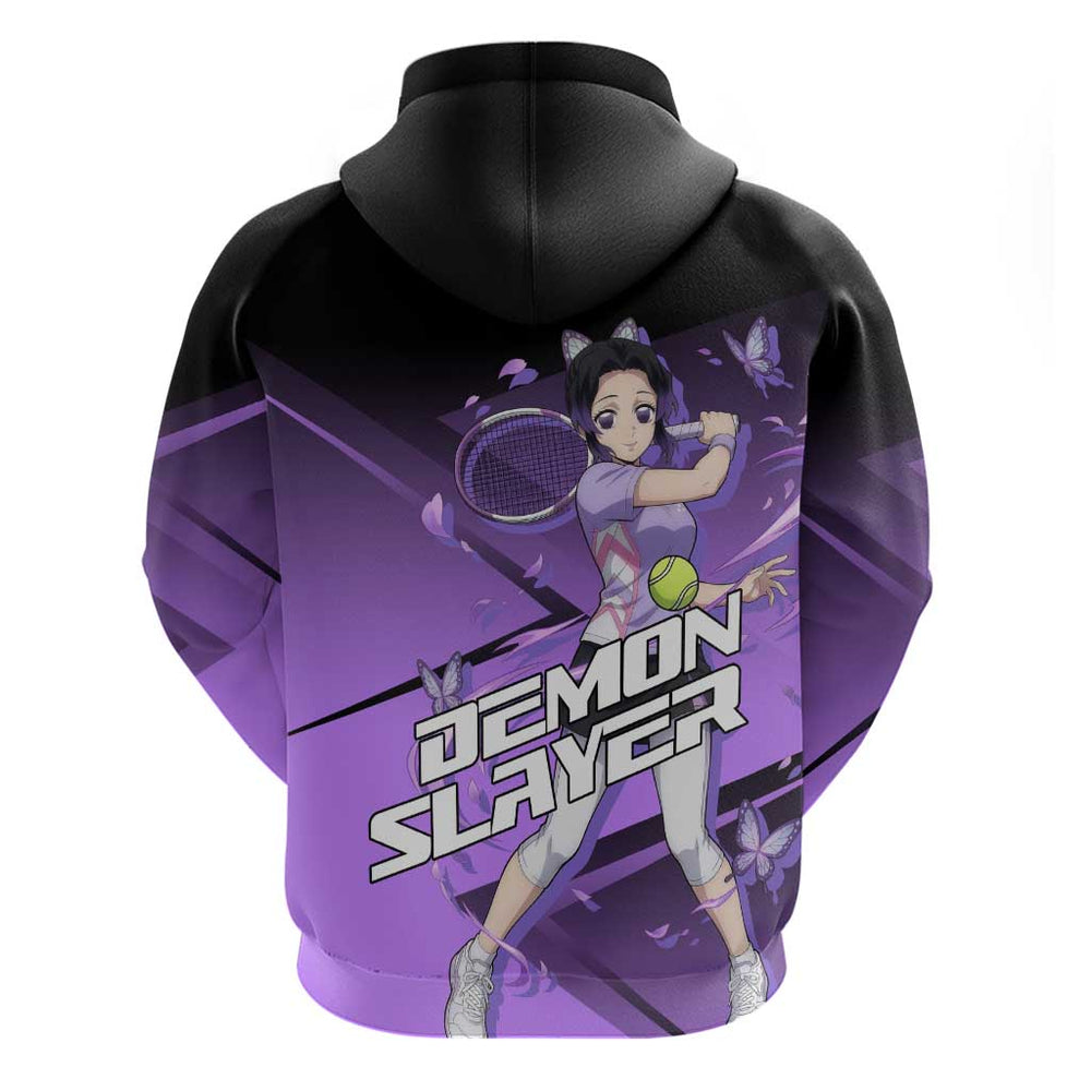 Shinobu Kocho Insect Rally Hoodie Sporty Anime Mashup Style Shinobu Kocho Insect Rally Hoodie Sporty Anime Mashup Style
