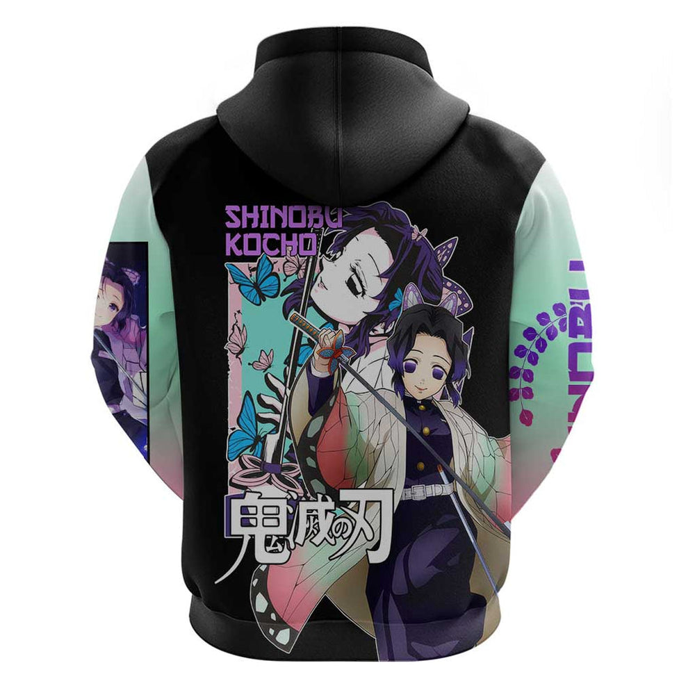Shinobu Kocho Kimesu No Yaiba Hoodie Japan Anime Style Shinobu Kocho Kimesu No Yaiba Hoodie Japan Anime Style
