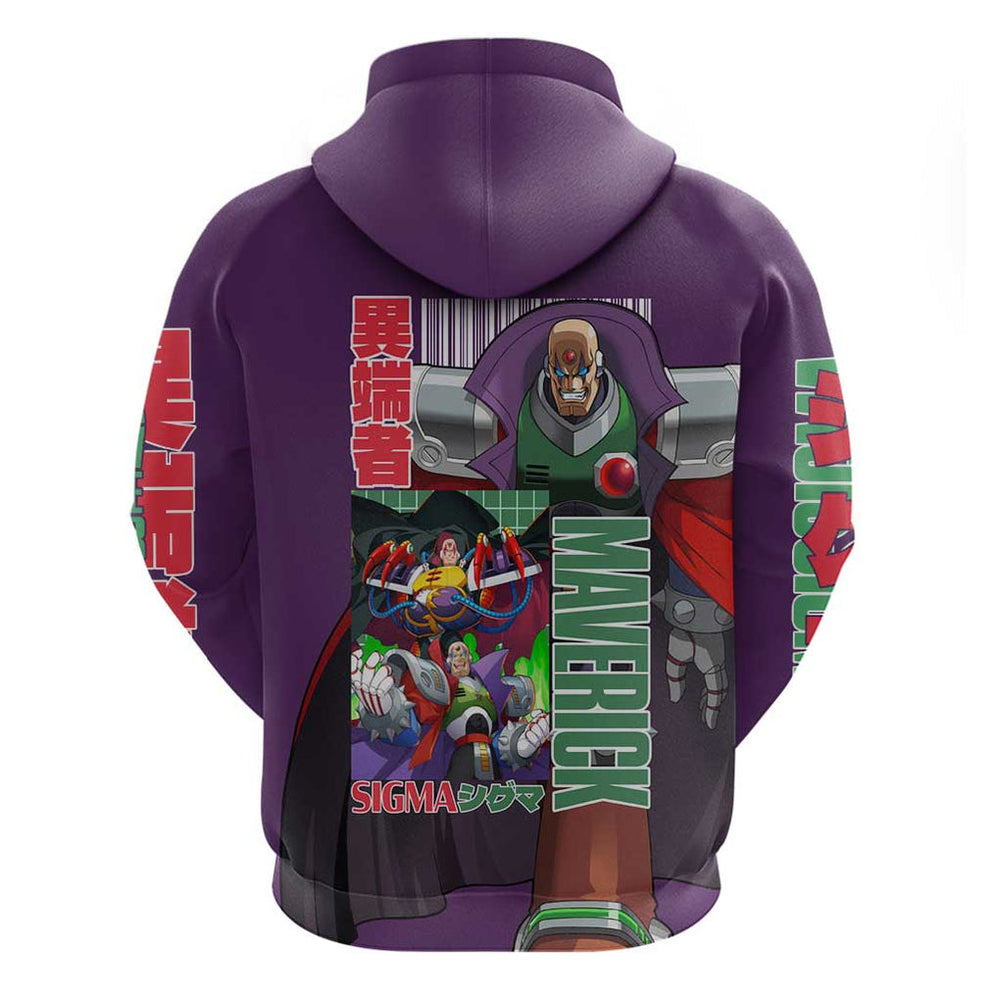 Sigma Mega Man Hoodie Anime Style Sigma Mega Man Hoodie Anime Style