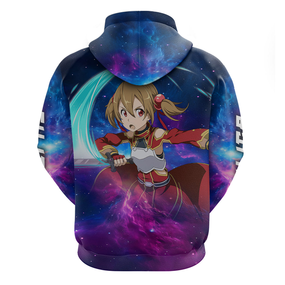 Silica Hoodie Sword Art Galaxy Style Silica Hoodie Sword Art Galaxy Style
