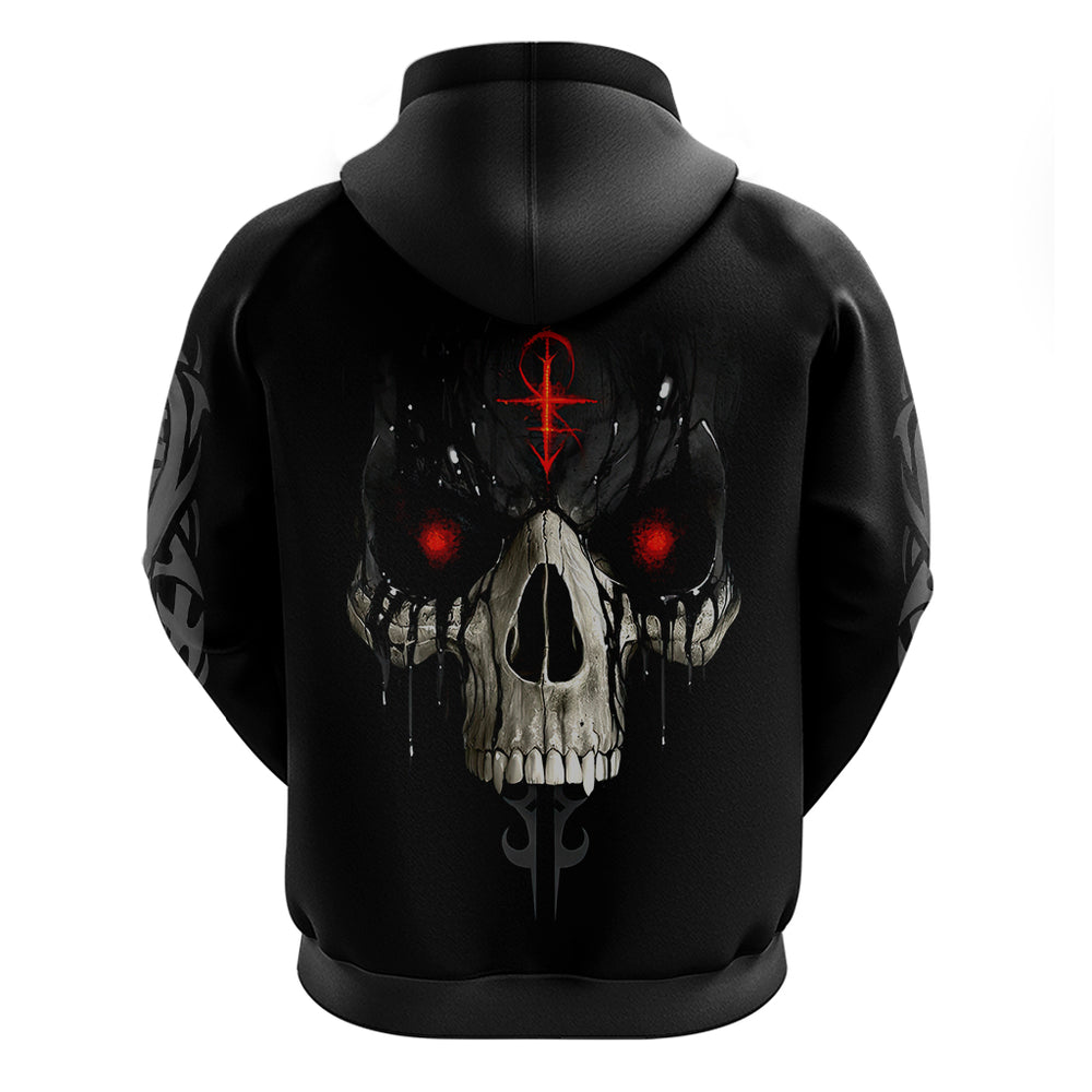 Skull Hoodie Black Reaper DT01 Skull Hoodie Black Reaper DT01