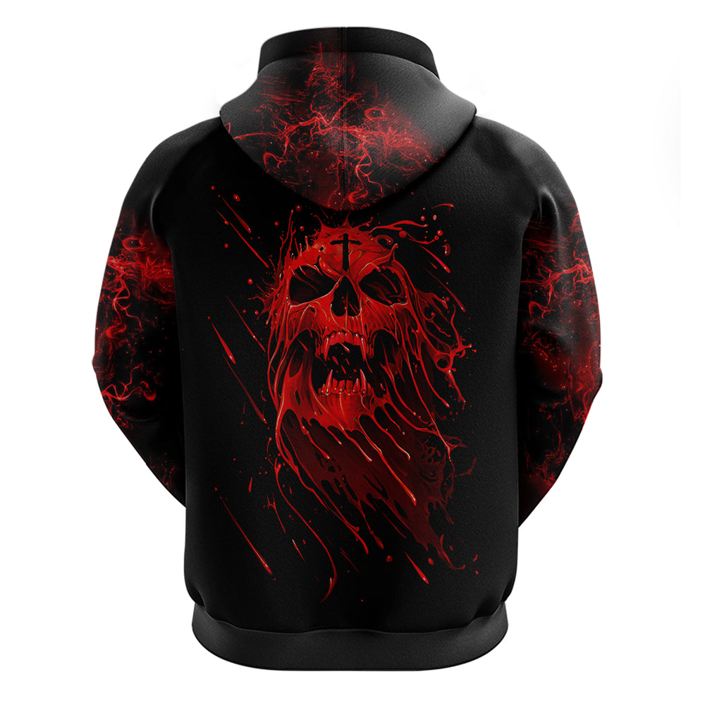 Skull Hoodie Bloody Skull Scream DT01 Skull Hoodie Bloody Skull Scream DT01
