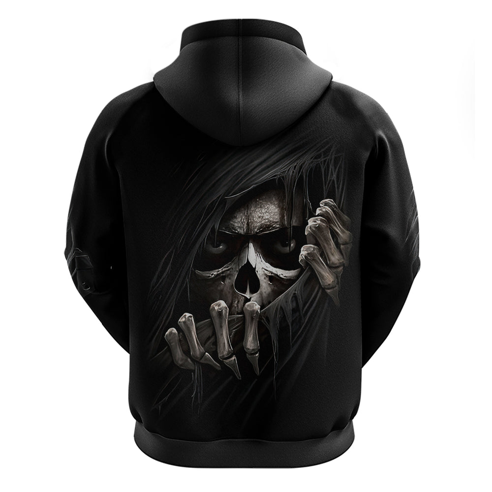 Skull Hoodie Evil Skeleton Look Inside DT01 Skull Hoodie Evil Skeleton Look Inside DT01