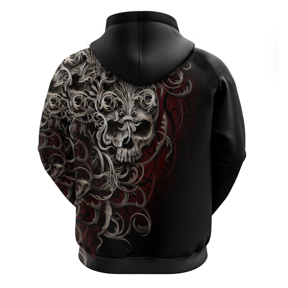 Skull Hoodie Silver Warrior Royal DT01 Skull Hoodie Silver Warrior Royal DT01