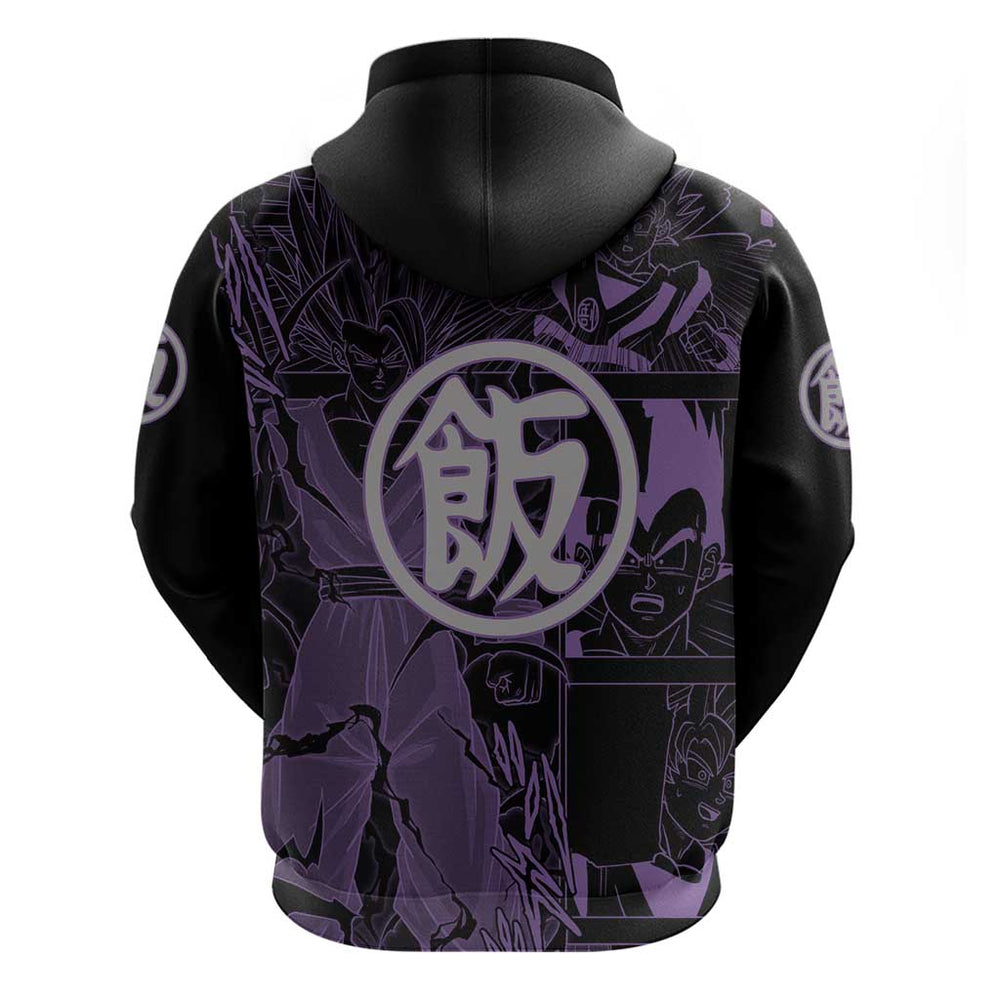 Son Gohan - Dragon Ball Hoodie Pattern Anime Mix Manga Style Son Gohan - Dragon Ball Hoodie Pattern Anime Mix Manga Style