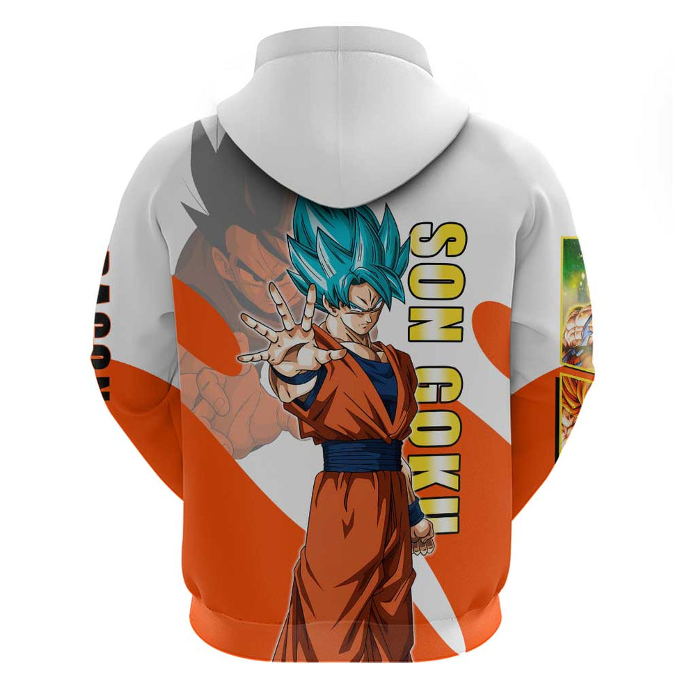 Son Goku Kamehameha Legend Hoodie Iconic Anime Battle Style Son Goku Kamehameha Legend Hoodie Iconic Anime Battle Style