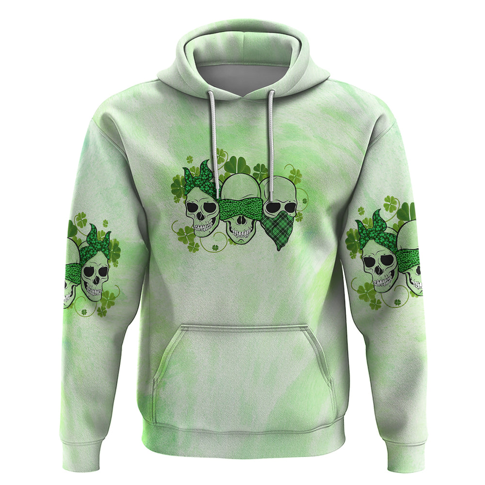 Stuck Between Idk Idc And Idgaf Rose Skull Patrick's Day Hoodie Stuck Between Idk Idc And Idgaf Rose Skull Patrick's Day Hoodie