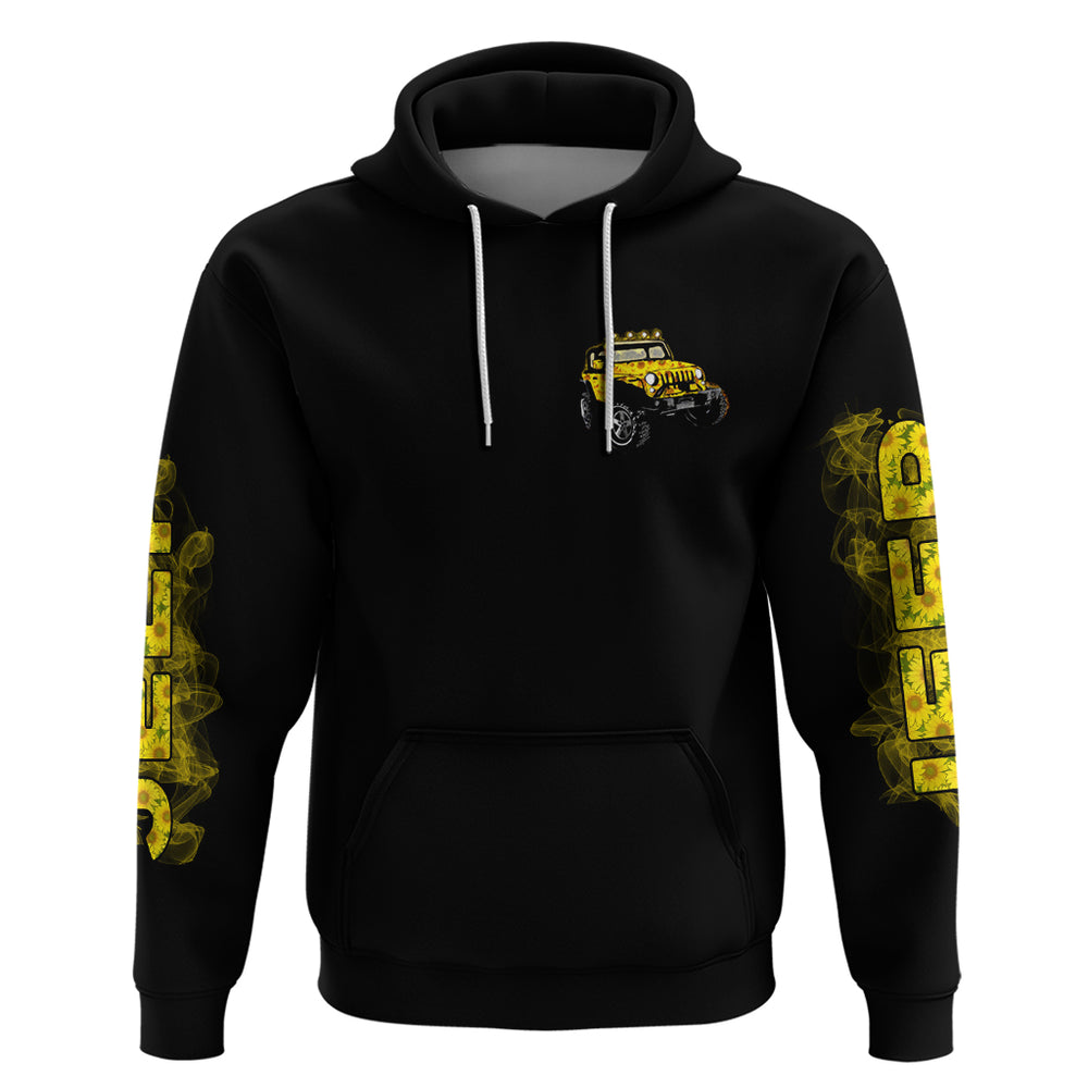 Sunflower Jeep Hoodie American Flag Sunflower Jeep DT01 Sunflower Jeep Hoodie American Flag Sunflower Jeep DT01