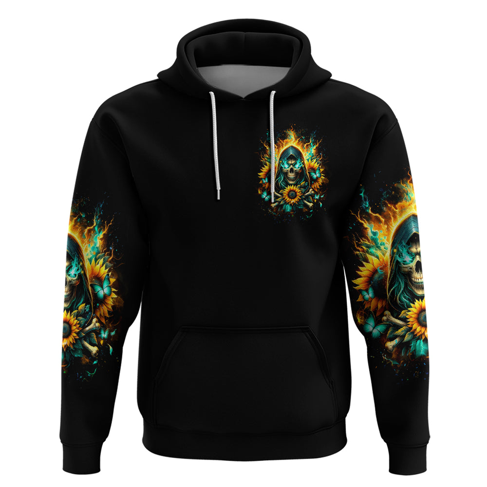 Sunflower Skull Hoodie I'm Blunt Because God Rolled Me That Way DT01 Sunflower Skull Hoodie I'm Blunt Because God Rolled Me That Way DT01