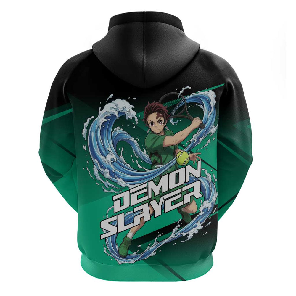 Tanjiro Kamado Water Hashira Hoodie Sporty Anime Mashup Style Tanjiro Kamado Water Hashira Hoodie Sporty Anime Mashup Style