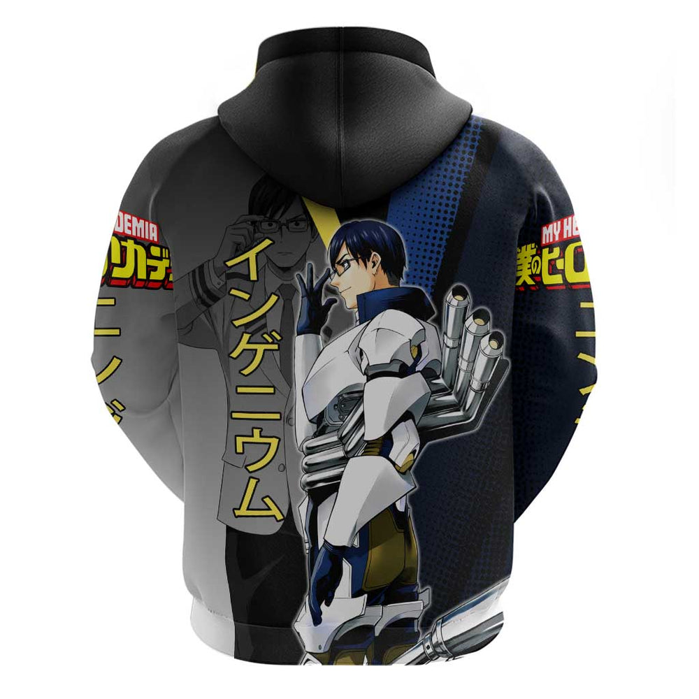 Tenya Iida Engine Hero Hoodie Japanese Comic Book Style Tenya Iida Engine Hero Hoodie Japanese Comic Book Style