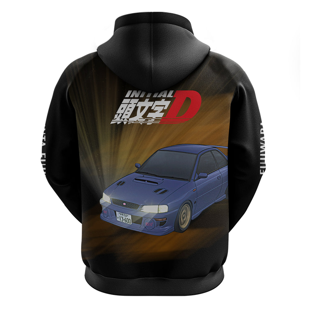 Bunta Fujiwara Initial D Hoodie Manga Mix Anime Style Bunta Fujiwara Initial D Hoodie Manga Mix Anime Style