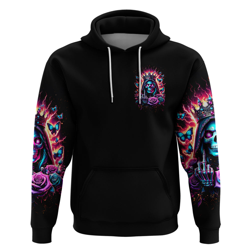 Thunder Skull Hoodie Bitch I'm Not A Princess I'm The Fucking Queen DT01 Thunder Skull Hoodie Bitch I'm Not A Princess I'm The Fucking Queen DT01