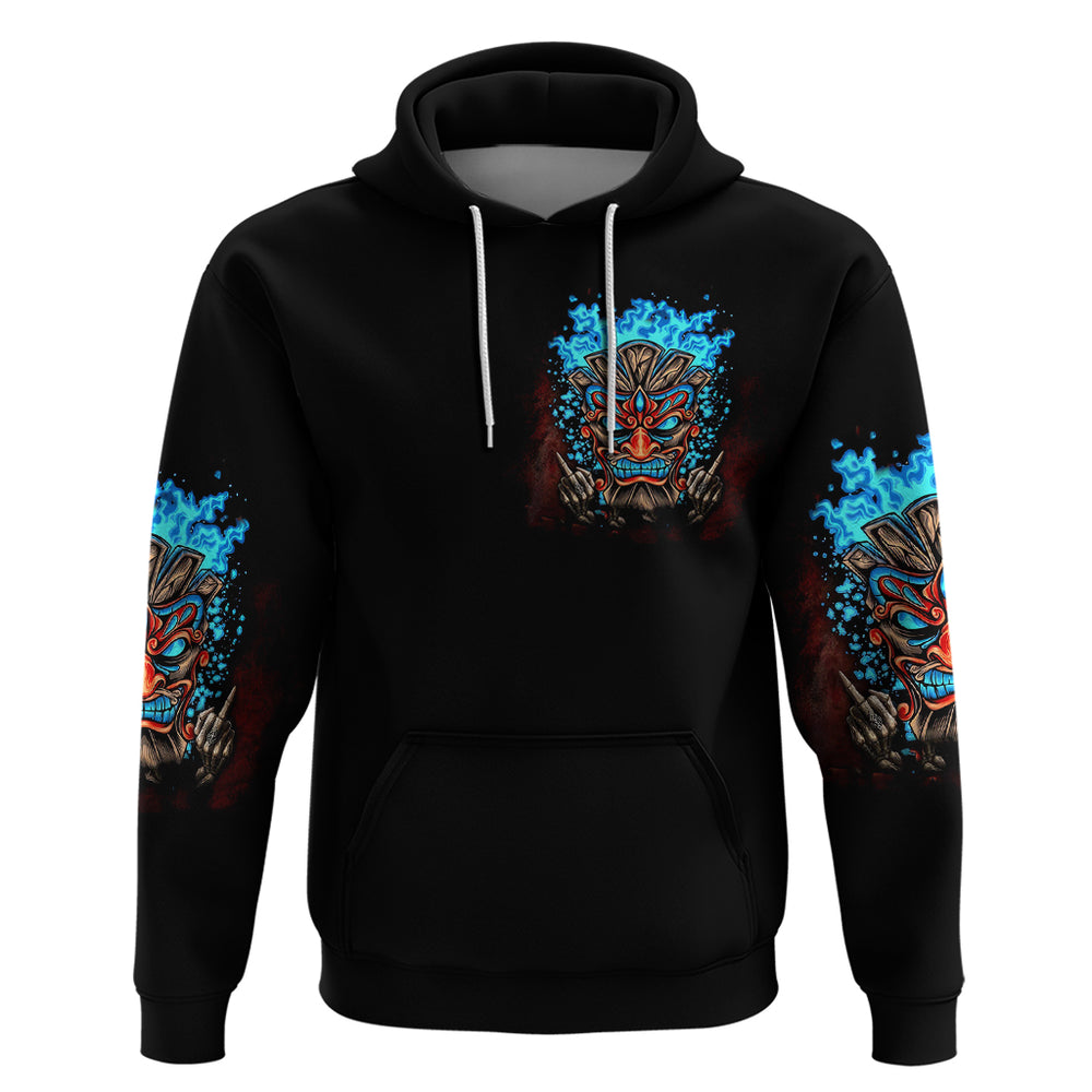 Tiki Skull Hoodie I Give A Fuck Is Broken But My Go Fuck Yourself DT01 Tiki Skull Hoodie I Give A Fuck Is Broken But My Go Fuck Yourself DT01