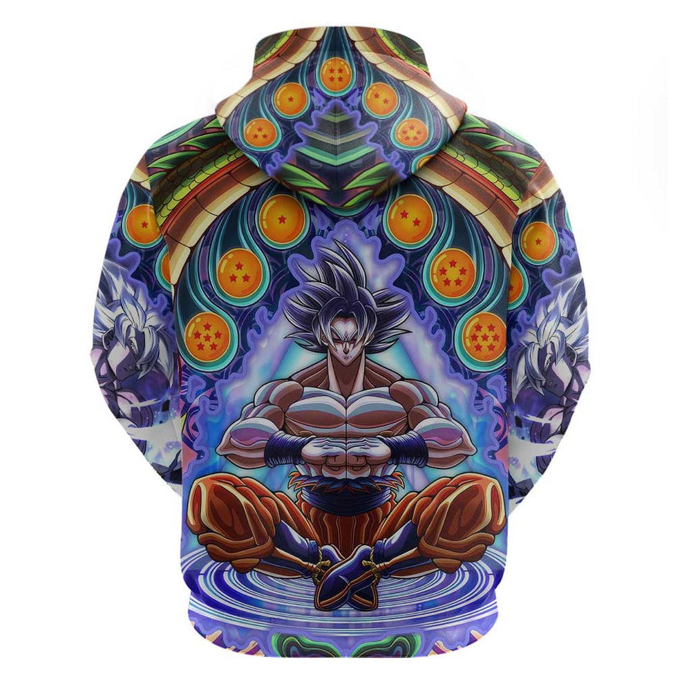 Trippy Ultra Instinct Goku Dragon Ball Z Hoodie Anime Trippy Style Trippy Ultra Instinct Goku Dragon Ball Z Hoodie Anime Trippy Style