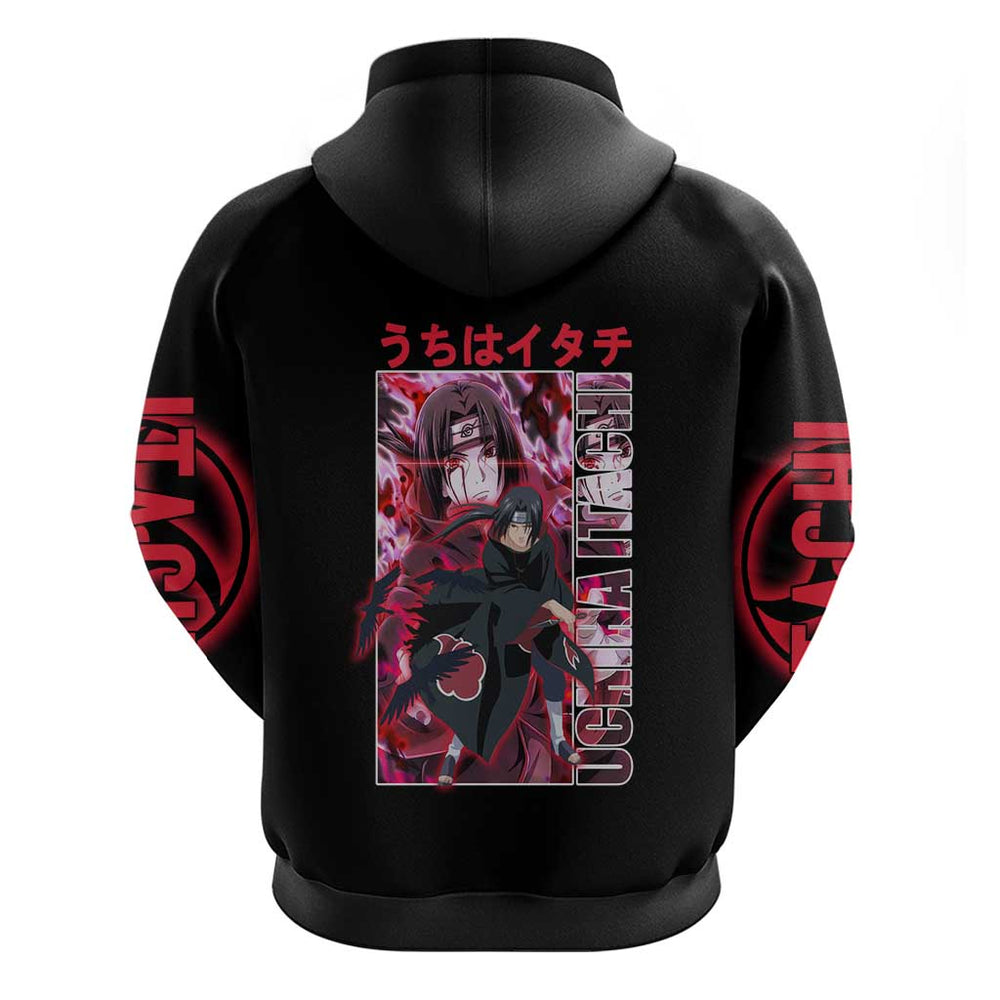Uchiha Itachi Naruto Shippuden Hoodie Anime Style Uchiha Itachi Naruto Shippuden Hoodie Anime Style