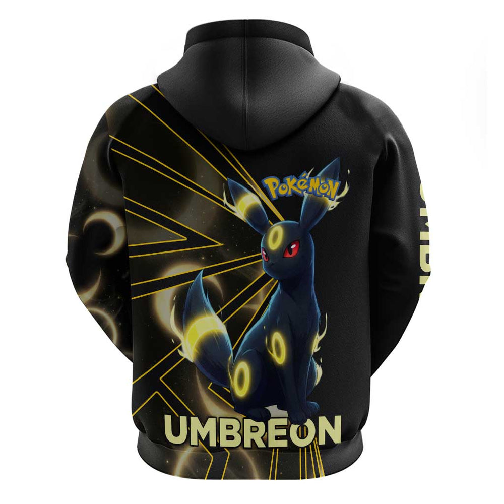 Umbreon Pok Hoodie Lunar Eclipse Comic Style Umbreon Pok Hoodie Lunar Eclipse Comic Style