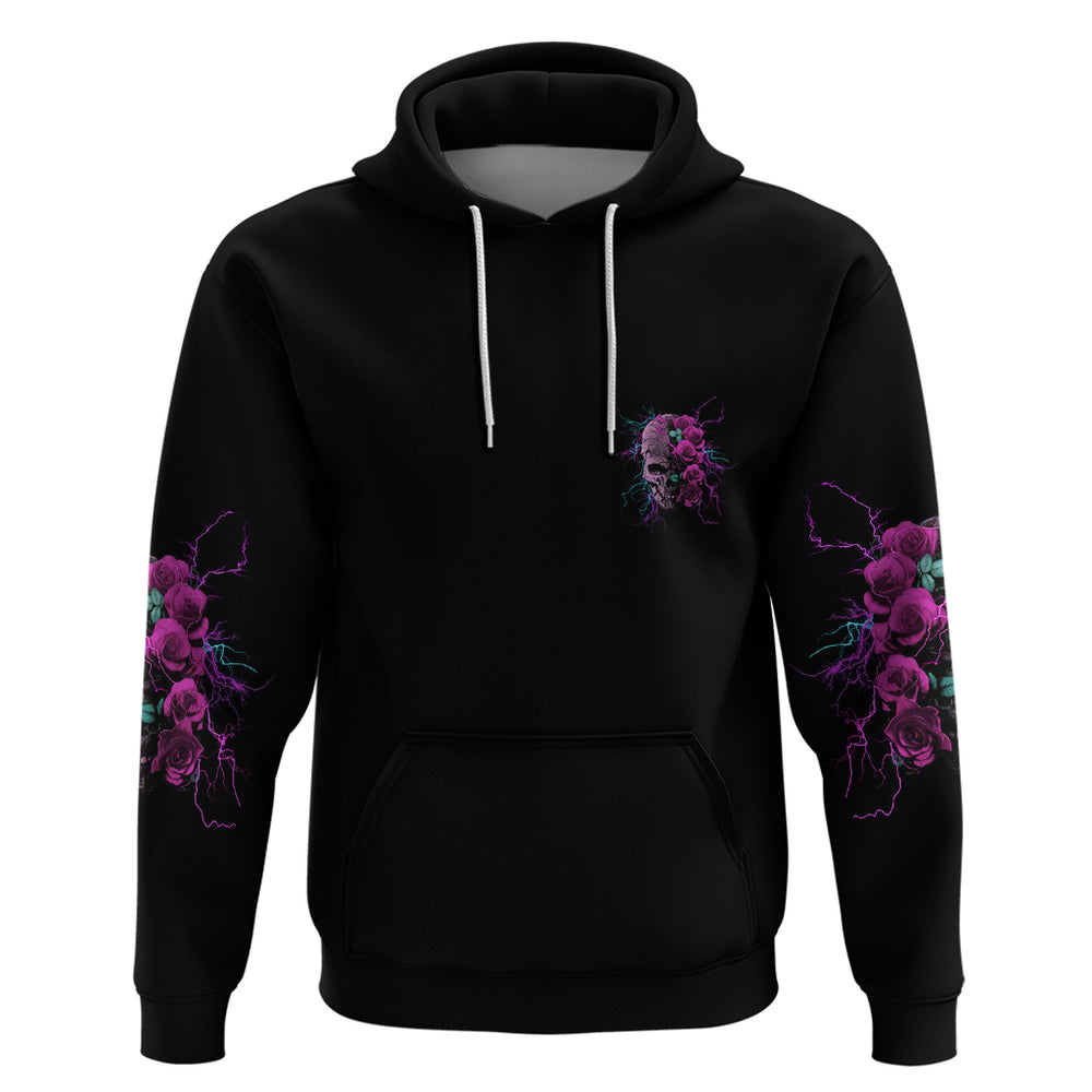 Underestimate Me Rose Skull Hoodie Underestimate Me Rose Skull Hoodie