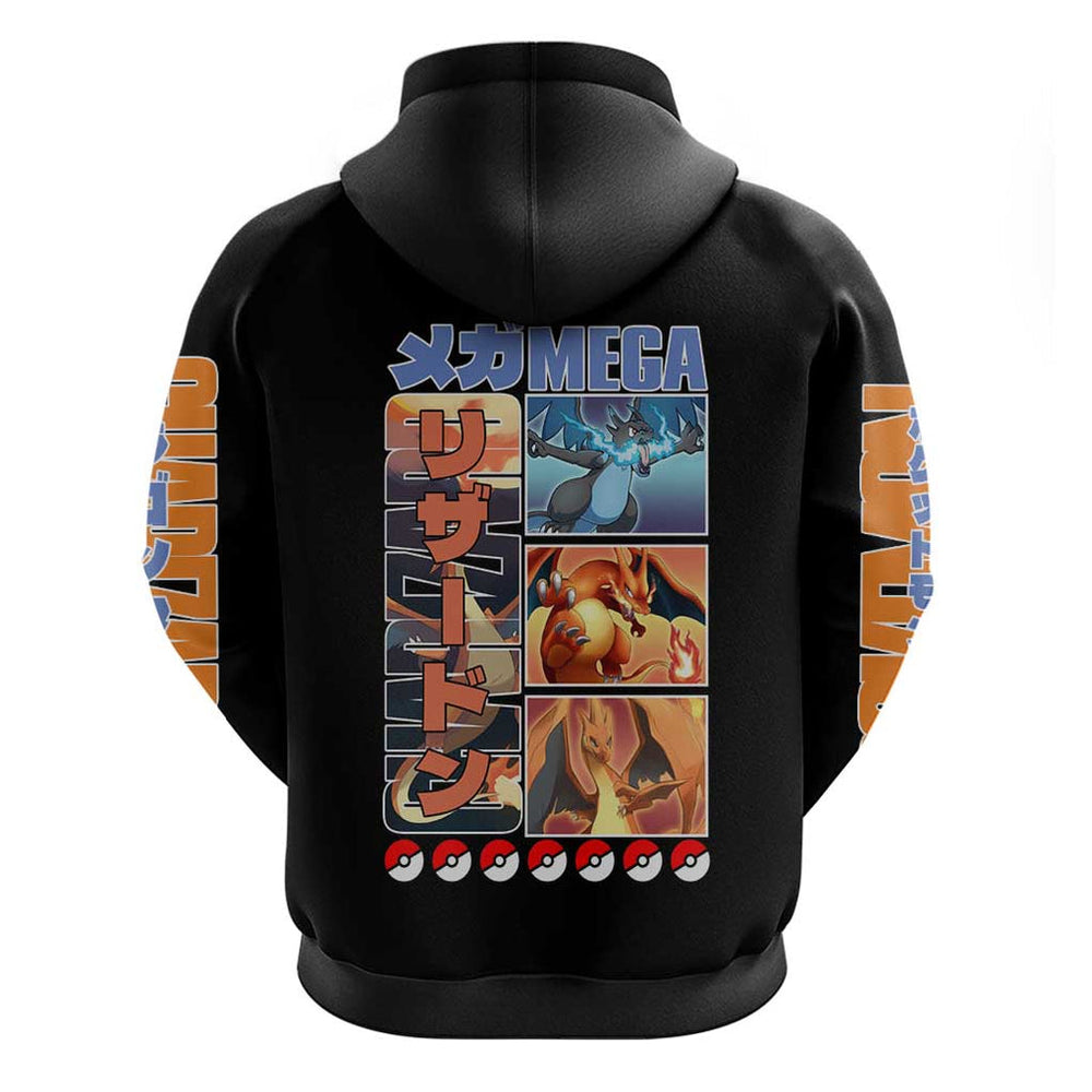 Charizard Poke Hoodie Anime Style Charizard Poke Hoodie Anime Style
