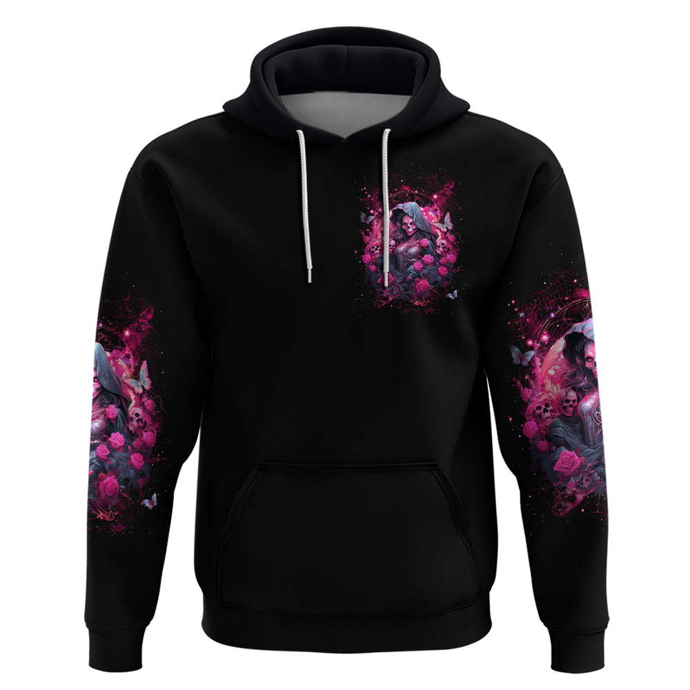 Witch Skull Hoodie They Whispered To Her You Cannot Withstand The Storm DT01 Witch Skull Hoodie They Whispered To Her You Cannot Withstand The Storm DT01