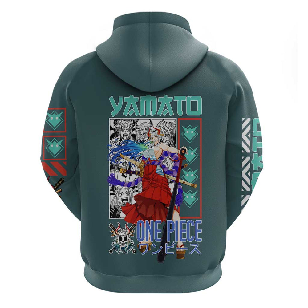 Yamato One Piece Hoodie Anime Style Yamato One Piece Hoodie Anime Style