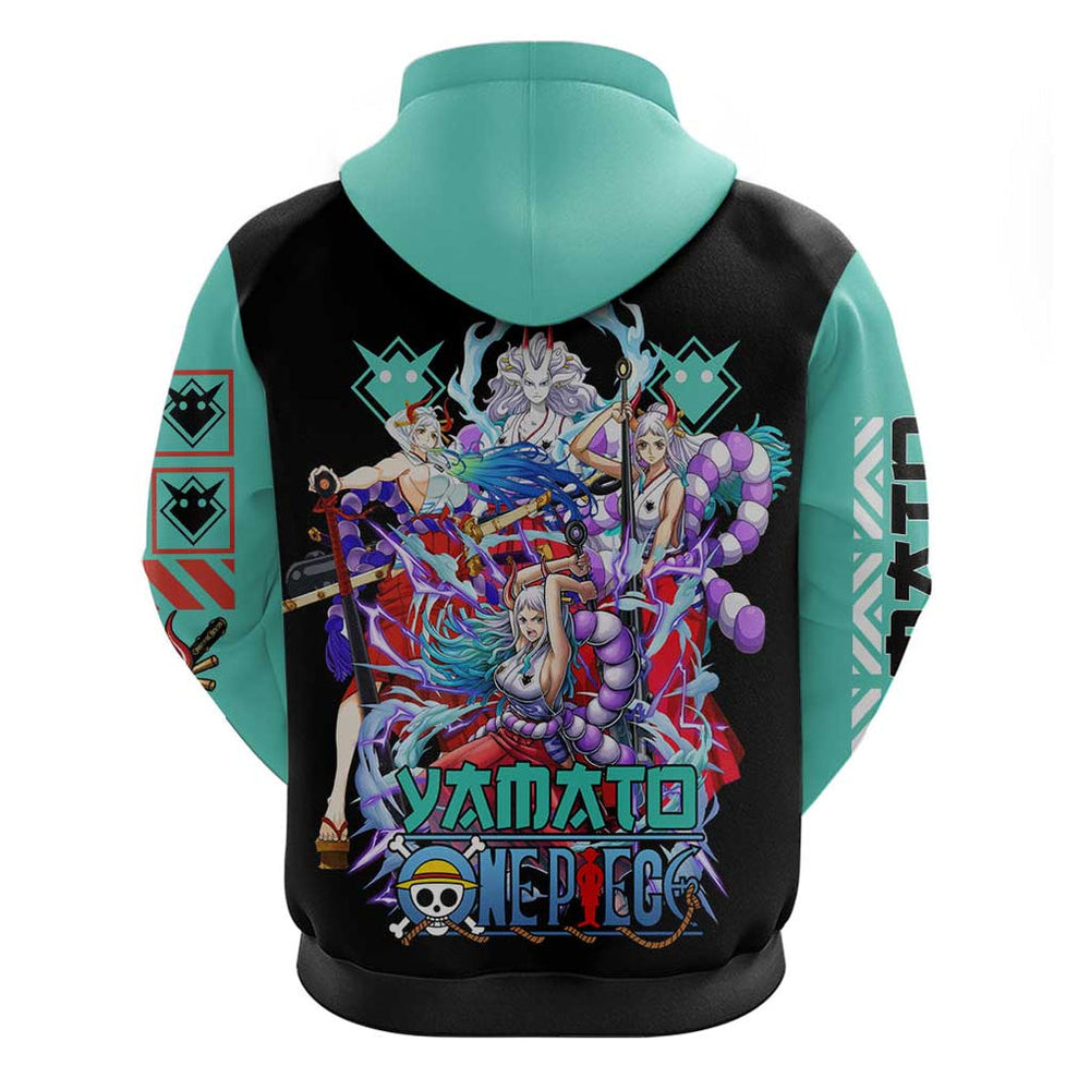 Yamato V3 One Piece Hoodie Abtract Style Yamato V3 One Piece Hoodie Abtract Style