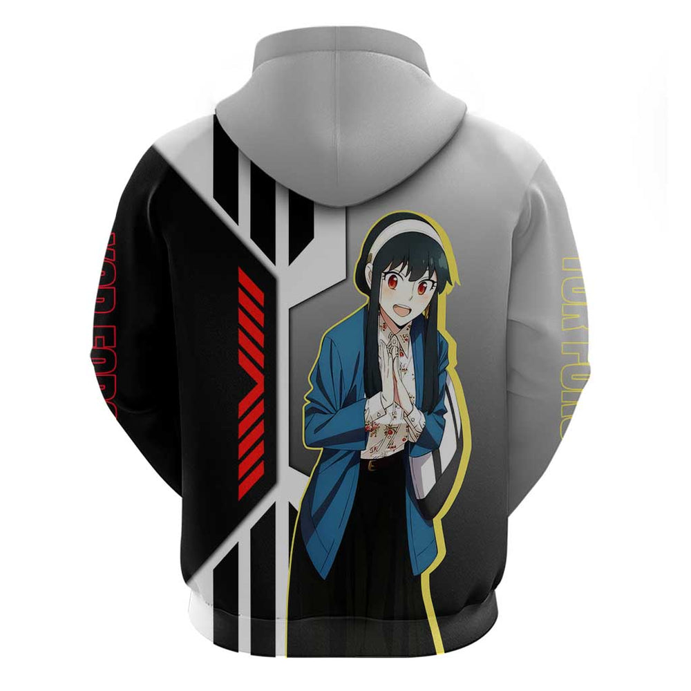Yor Forger from Spy x Family Hoodie with Cool Posing and Character Design Yor Forger from Spy x Family Hoodie with Cool Posing and Character Design