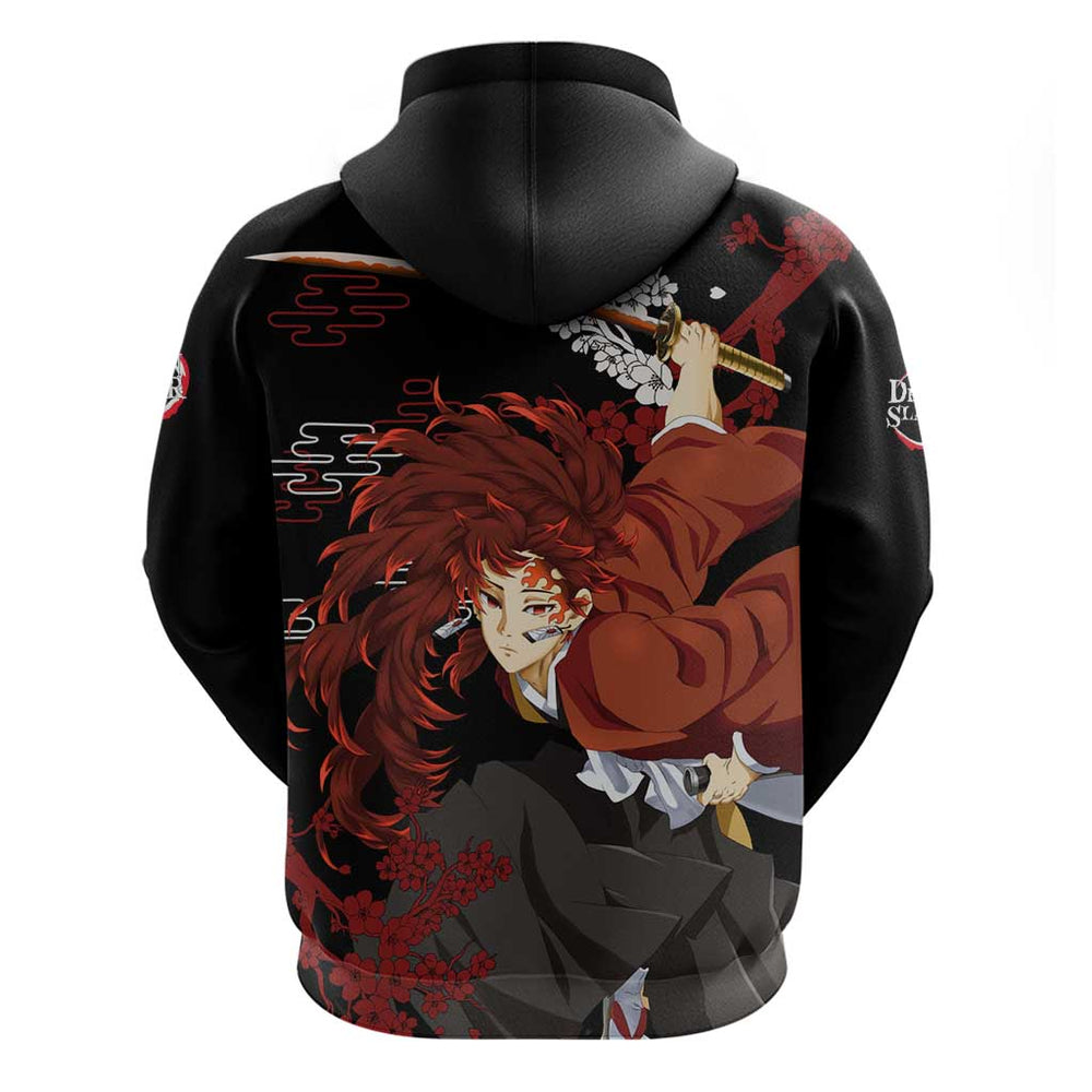 Yoriichi Tsugikuni - Demon Slayer Hoodie Anime Text Pattern Style Yoriichi Tsugikuni - Demon Slayer Hoodie Anime Text Pattern Style