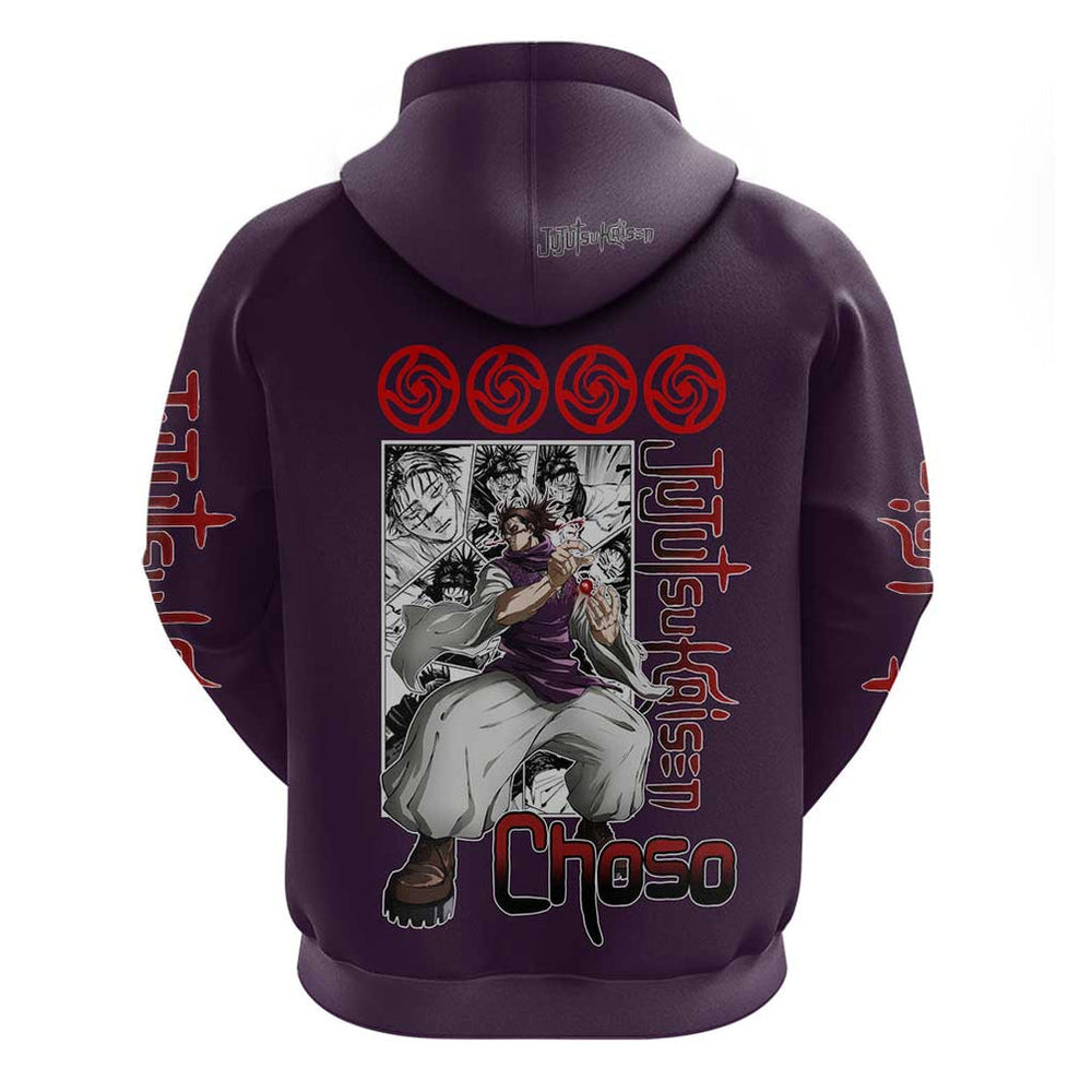 Choso - Jujutsu Kaisen Hoodie Anime Mid Manga Style Choso - Jujutsu Kaisen Hoodie Anime Mid Manga Style