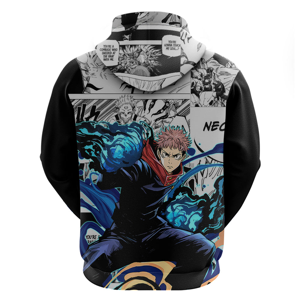 Yuji Itadori - Jujutsu Kaisen Hoodie Manga Style Yuji Itadori - Jujutsu Kaisen Hoodie Manga Style