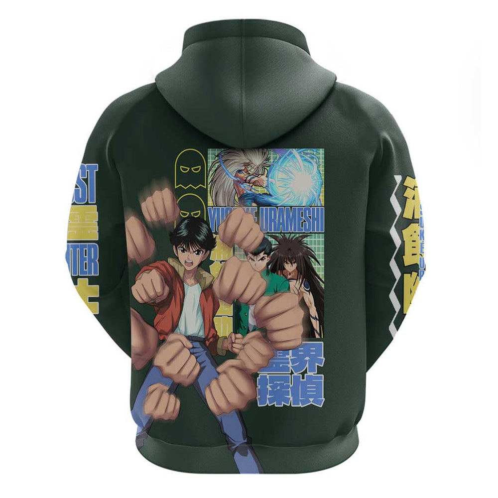 Yusuke Urameshi V3 Yuyu Hakusho Hoodie Anime Style Yusuke Urameshi V3 Yuyu Hakusho Hoodie Anime Style