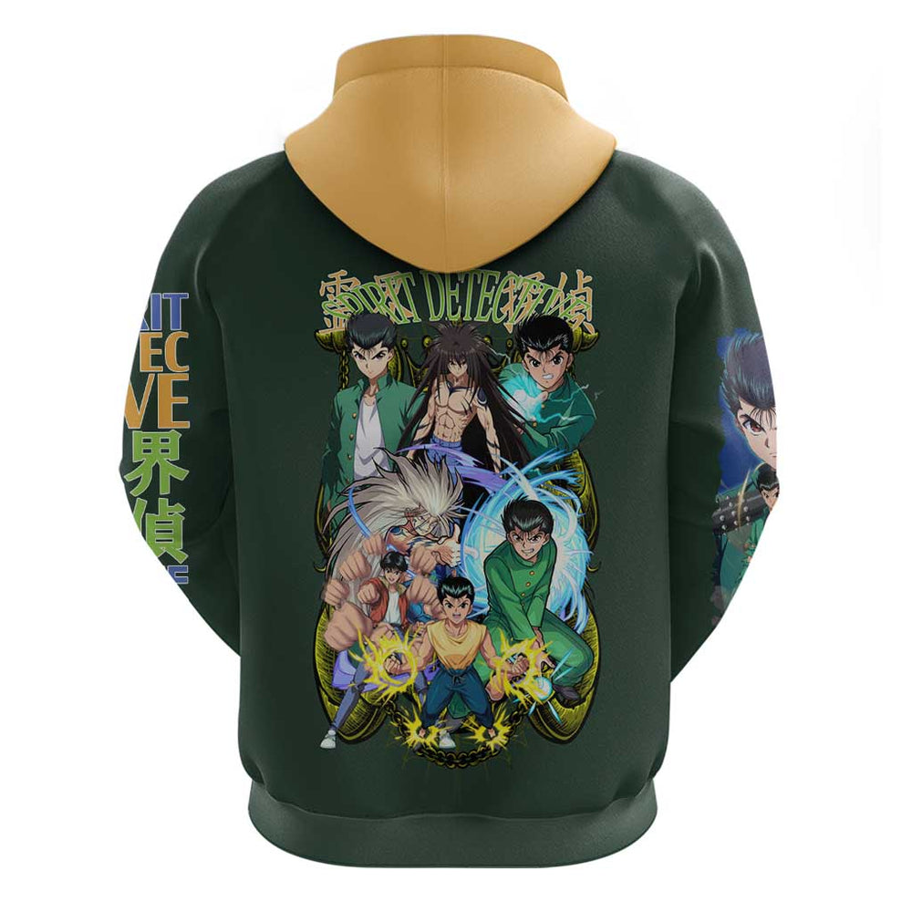 Yusuke Urameshi V4 Yuyu Hakusho Hoodie Japan Anime Style Yusuke Urameshi V4 Yuyu Hakusho Hoodie Japan Anime Style