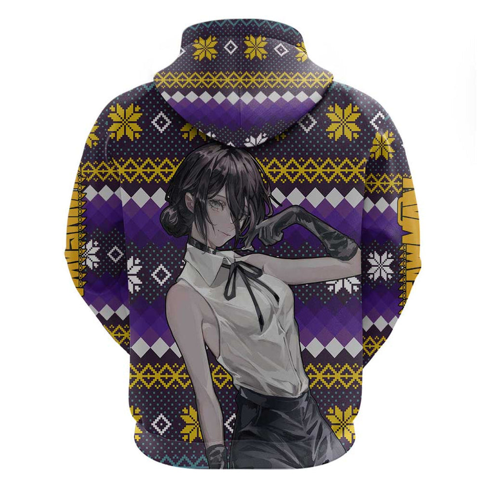 Zere - Chainsaw Man Hoodie Anime Mix Christmas Style Zere - Chainsaw Man Hoodie Anime Mix Christmas Style