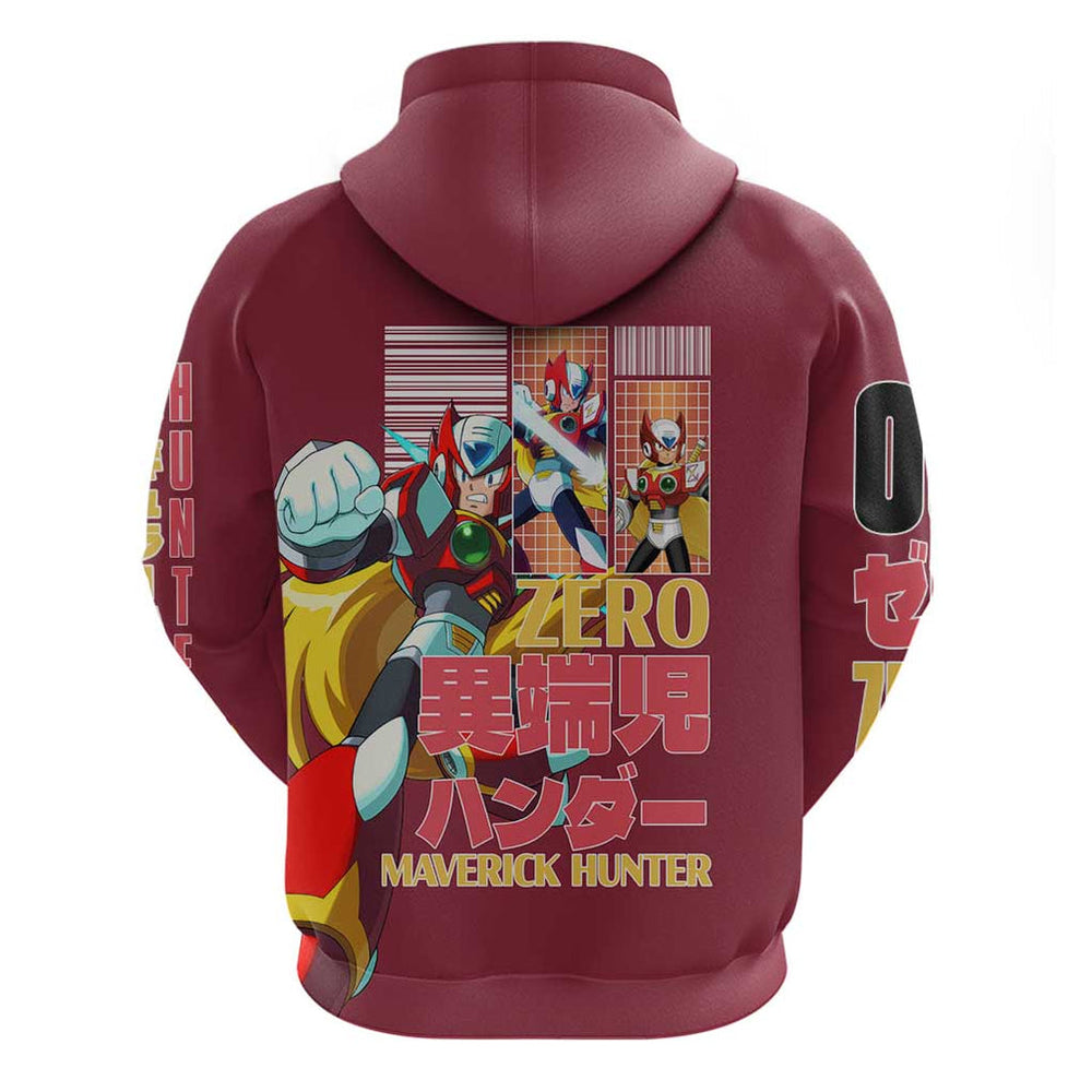 Zero Mega Man Hoodie Anime Style Zero Mega Man Hoodie Anime Style
