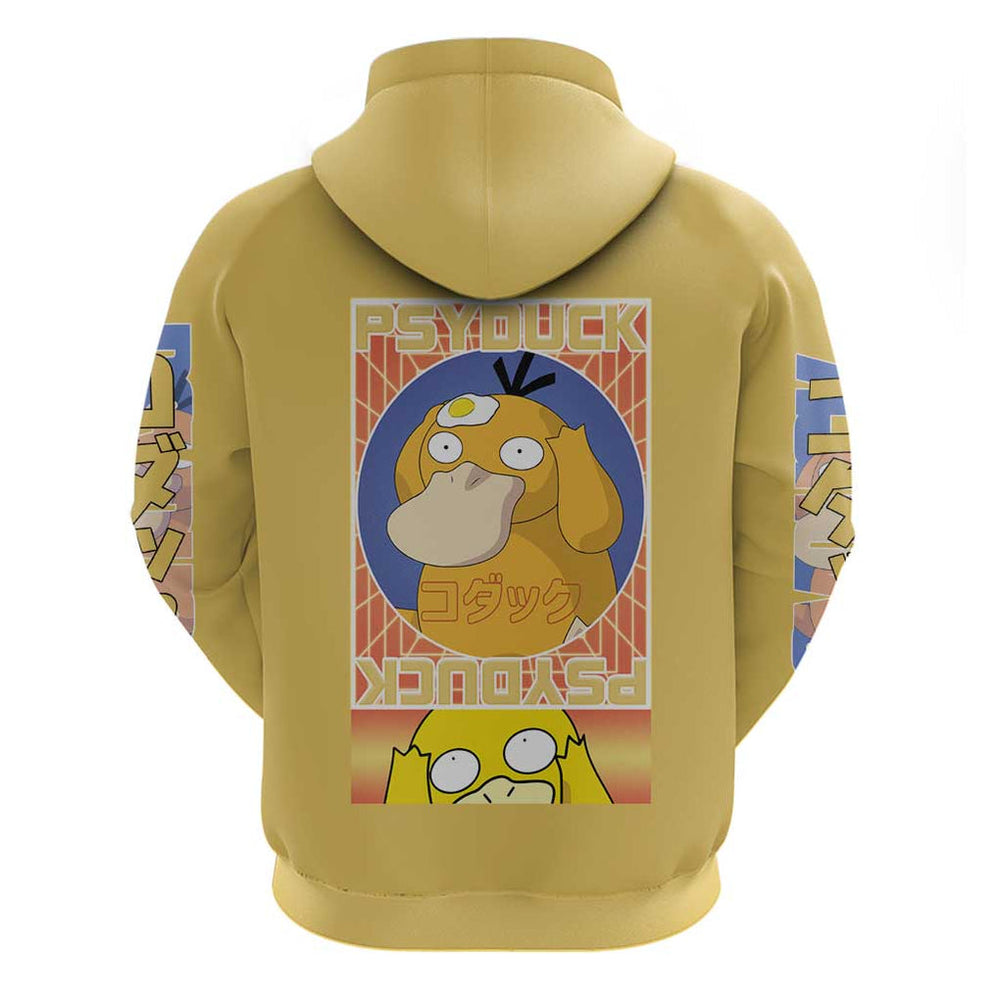 Cute Psyduck Poke Hoodie Anime Style Cute Psyduck Poke Hoodie Anime Style