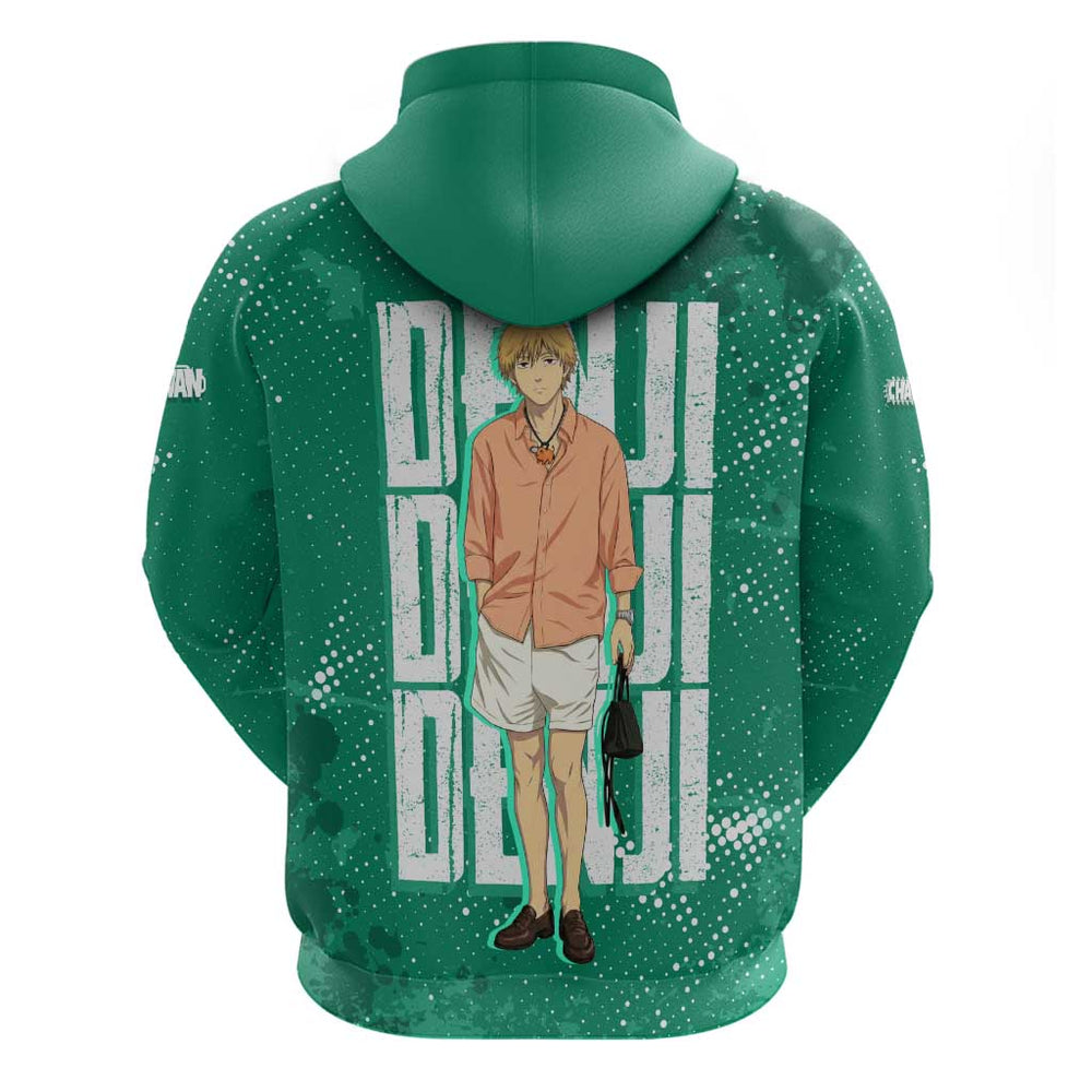 Denji Chainsaw Man Hoodie Urban Grunge Halftone Style Denji Chainsaw Man Hoodie Urban Grunge Halftone Style