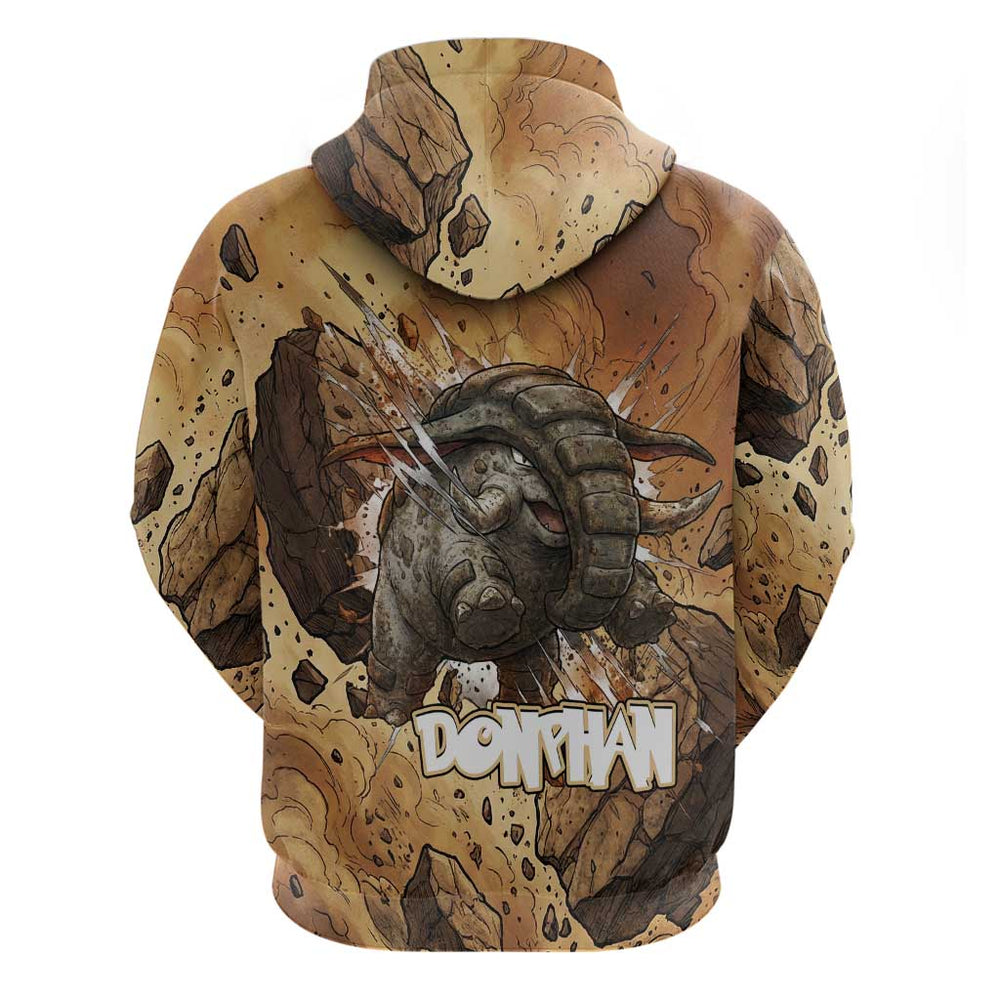 Donphan Hoodie Explosive Earthquake Comic Art Donphan Hoodie Explosive Earthquake Comic Art