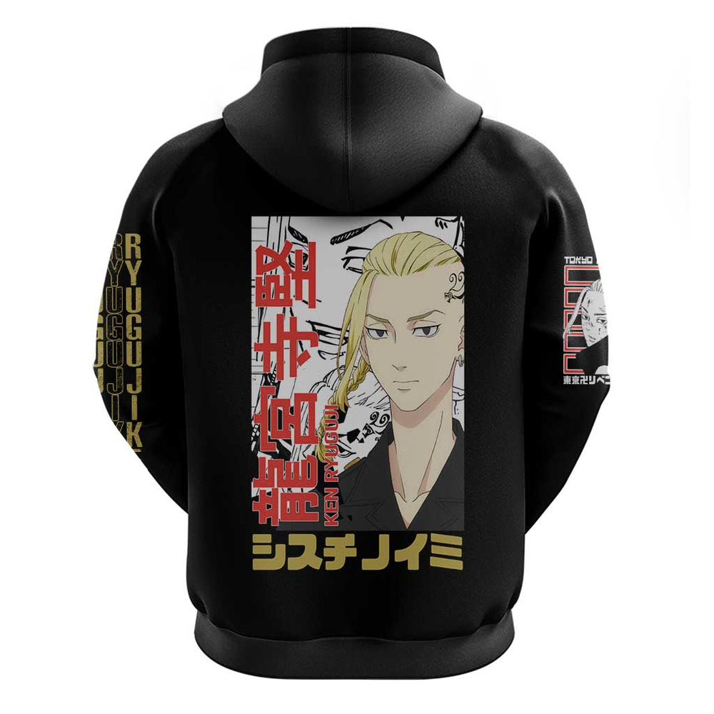Draken Ryuguji Ken Tokyo Revengers Hoodie Anime Style Draken Ryuguji Ken Tokyo Revengers Hoodie Anime Style