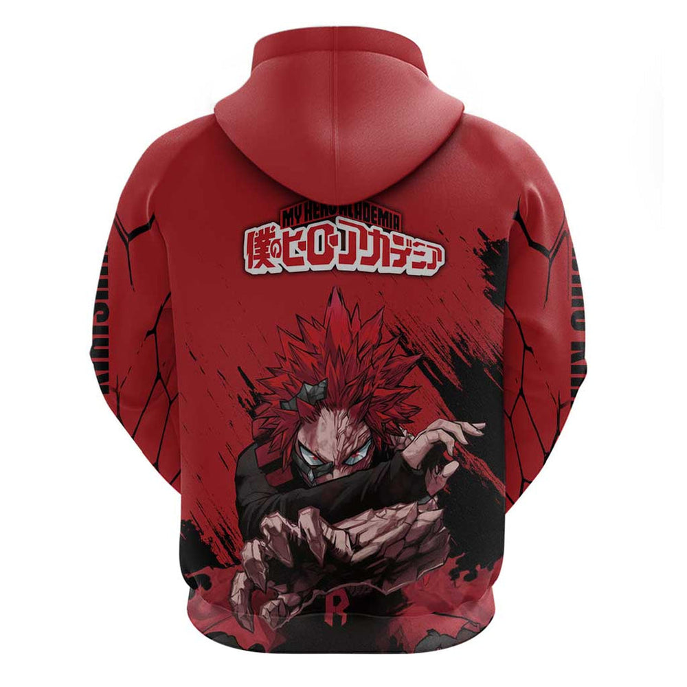 Eijiro Kirishima - My Hero Academia Hoodie Japan Anime Style Eijiro Kirishima - My Hero Academia Hoodie Japan Anime Style