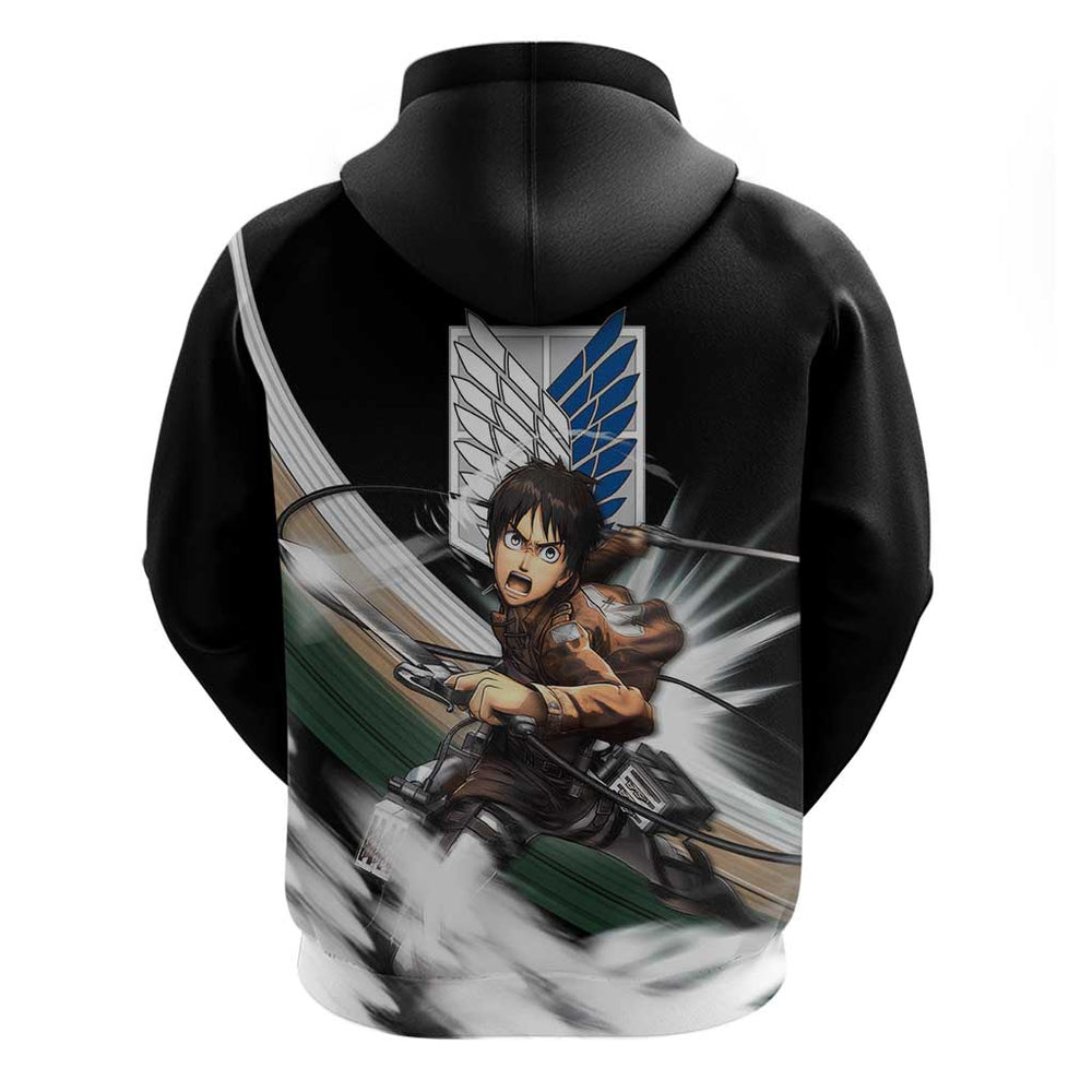 Eren Yeager - Attack On Titan Hoodie Anime Style Eren Yeager - Attack On Titan Hoodie Anime Style